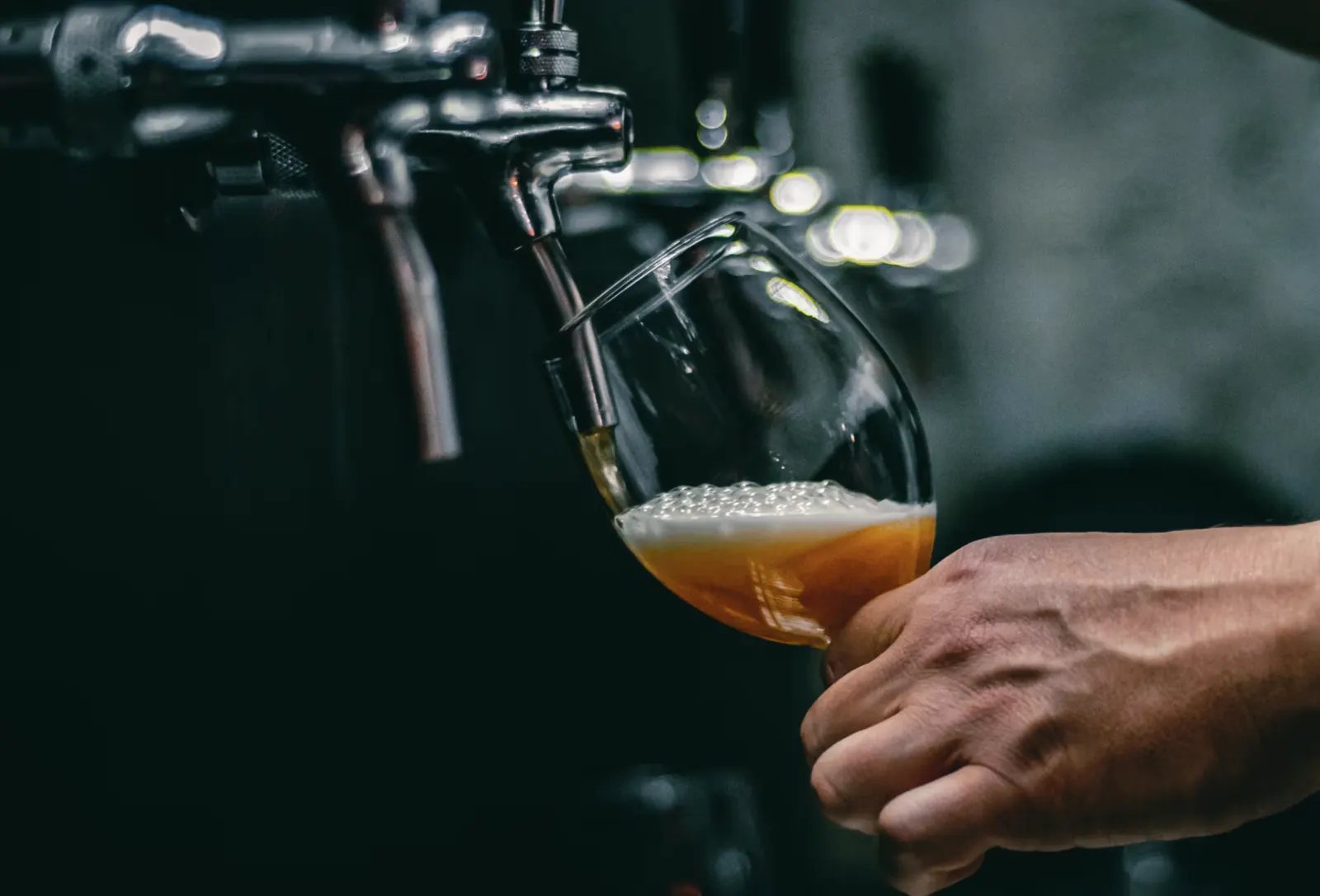 Birra chiara alla spina